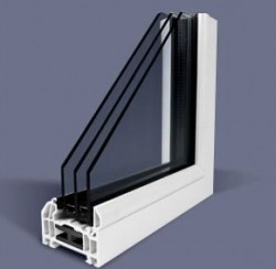 Triple glazed window